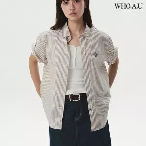 후아유 여성 Steve Loose Fit Short Sleeve Shirt (셔츠) WHYAG2511F