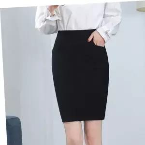 올스판 뒷트임 H라인 정장치마 면접 오피스룩 스커트