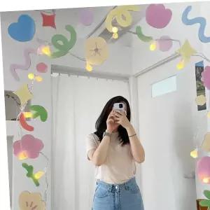 (1+1) 리무버블 유리 창문 꾸미기 스티커 4type (노트북 데코 현관문 거울 인테리어 대형 벽스티커)