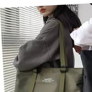 남자 체크무늬숄더백 20대 데일리백 숄더 토트백 대학생 가벼운 에코백 외출백