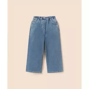 [국내백화점 매장정품] 빈폴 BEANPOLE 키즈 KIDS 여아 라이트톤 세미 와이드 데님 팬츠 스카이 블루 (BI612