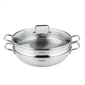 웍 쿡에버 스테인리스 32cm 버라이어티 찜기