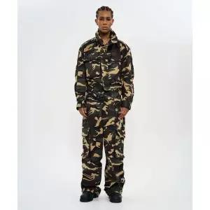 WORLDDILEMA SET-UP CROPPED MILITARY JACKET (CAMO) 2389844