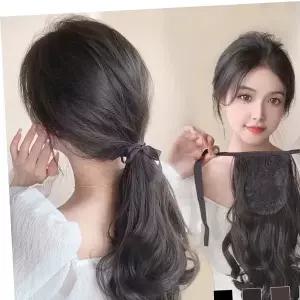 S컬 포니테일 묶음머리 부분가발 SD-230339