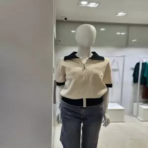 베스띠벨리 와이드 카라배색 집업 가디건 BLCCH2974 733407