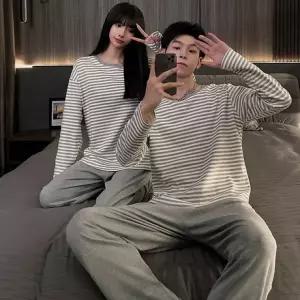남녀공용 커플 잠옷 데일리 파자마 홈웨어세트 INW103