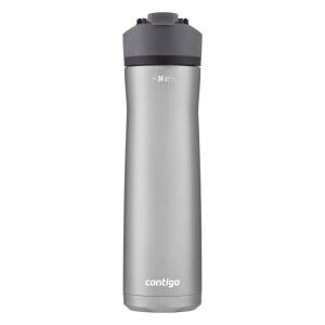 CONTIGO CORTLAND CHILL 2.0 진공 단열 스테인리스 스틸 물병 누수 방지 시프 기술 교체 가능한 뚜껑 24온스 스틸/라이코리스 운동 여행 일상 사용에 완벽합니다