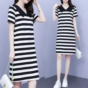 (CESS) 14MN2카라 니트 원피스 면 여성 플 S 미니 XL