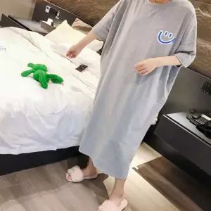 여성 반팔 원피스 스마일 루즈핏 롱 여름 등원패션