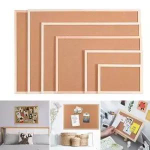 사진 벽걸이 DIY 코르크 디스플레이 패널 부드러운 장식용 보드 나무 메모 게시판