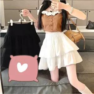 스커트 치마 SK 프릴쉬폰 캉캉이 UDE 240415