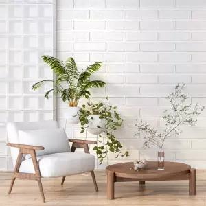 화이트 모던 8mmX1mX70cm 블럭아이 10개 폼블럭