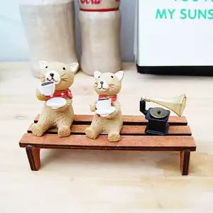 가족 소품 고양이 세트 장식 1P 마시는 미니어처 커피