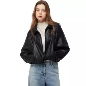 매장정품 SISLEY 시슬리 밑단셔링 루즈핏 인조가죽자켓 SALE70641 SALE70641JEL 1929410