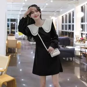 여성 원피스 호캉스 상견례 드레스 데일리 카라넥 의류