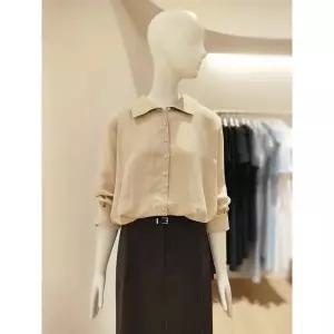 한정수량 ZOOC 주크 밑단밴딩 루즈핏 숏 셔츠블라우스 V263PSC901 2825145