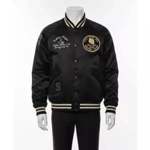 POLO RALPH LAUREN [적립금 5%][NEW YORK BOXING CLUB] 새틴 바시티 리버시블 재킷 - 블랙