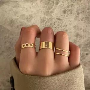 3pcs 반지 세트 사이즈 조절 가능 그레이스링
