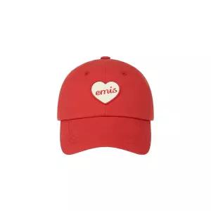 이미스 m1037 1662676 HEART RUBBER PATCH BALL CAP RED 6114103