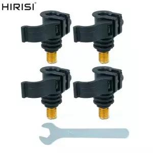 Hirisi 4pcs 퀵 체인지 커넥터 AQ212 잉어 낚시 경보 막대 포드 및 뱅크 스틱용 조정 가능한 플라스틱