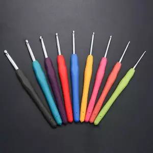 뜨개질 실리콘 코바늘 2mm 3mm 4mm 5mm 6mm 9종류세트