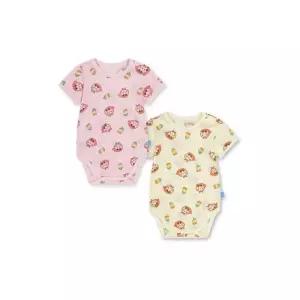 탑텐 키즈 공용) 유아 버비 코튼 메쉬 반소매 바디수트 (2PACK) MKF5UI3306 MKF5UI3306-A 587355