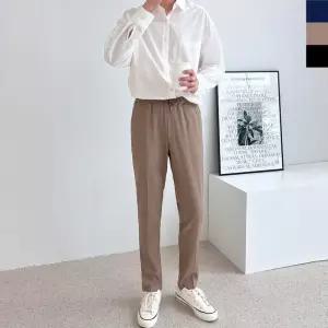 워싱 캐쥬얼 데님팬츠 5부 슬림 청 데님바지데미지