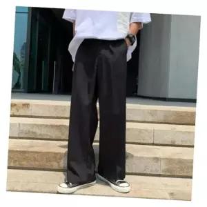 JS 핀턱얇은세미와이드슬랙스 스판 밴딩팬츠 베이직