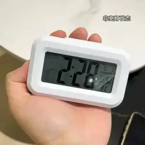 미니 시계 LED 디지털 알람 백라이트 스누즈 데이터 시간 달력 데스크탑 다기능 전자 테이블