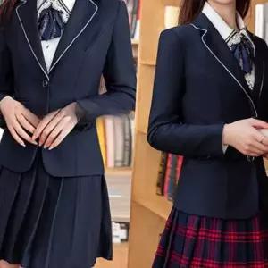 투버튼 화이트라인 여자교복 풀세트 교복 학생복