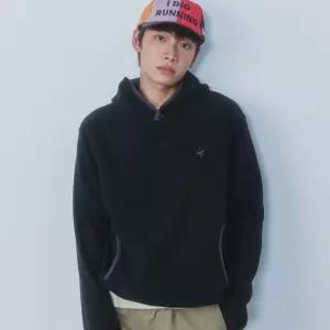 코드그라피 남여공용 지그재그 플리스 후디 블랙 CBFUF0102BK LE1222199709