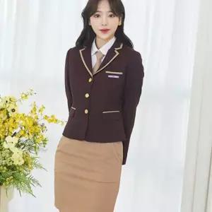 교복몰 (허리조절)사계절 베이지 교복치마 교복 학생