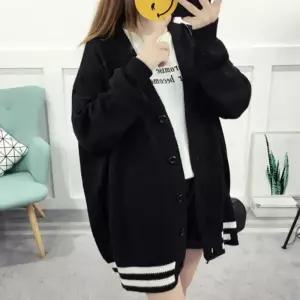 루즈핏 오픈 코디 아우터 롱니트 카디건 숄 니트 롱