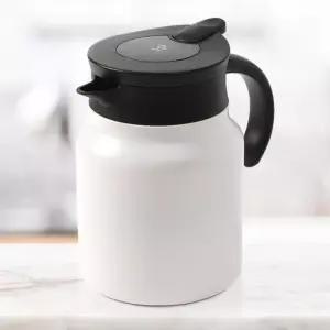 티웨어 온도표시 보온주전자(900ml) (화이트) 보냉 포트 티폿 워터저그 가정용 용냉 차망