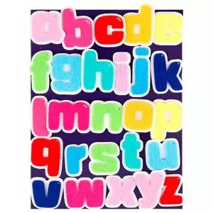 유니아트 어린이집환경판 (펠트) 알파벳공부 소문자 유치원 구성용품 꾸미기 영어 데코 인테리어