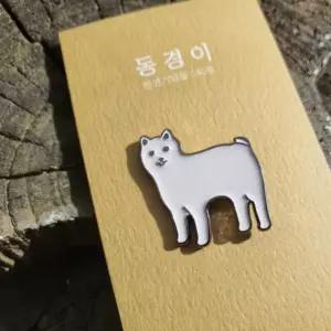 천연기념물이너무예뻐 동경이 뱃지 귀여운 패션소품