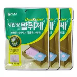 데오도라이저 서랍장 향기 탈취제 3개 세정제