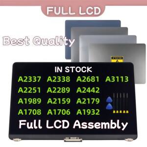 맥북 호환 에어 프로 A2337 A2681 A3113 A2442 A2289 A2251 A2179 A1989 A1932 A1708용 LCD 스크린 디스플