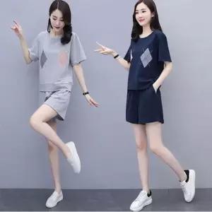 외출복 반팔세트 코디 데일리룩 여름 투피스