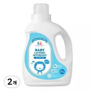 비지엔젤 포근한 유아세제 파우더향, 2L, 2개