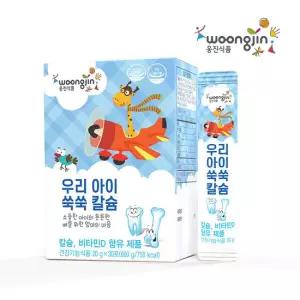 웅진 우리아이 쑥쑥 칼슘젤리 1박스 30포 비타민D 키즈 어린이