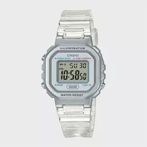 [카시오]CASIO 카시오 LA-20WHS-7A 화이트 투명 젤리 여성 디지털시계