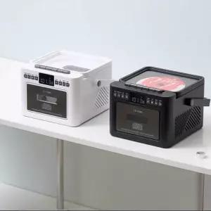 롯데카세트 CD포터블 CD 1980 양방향블루투스 블랙 라디오 무선 CD플레이어 USB SD카드 인식 롯데이라이프