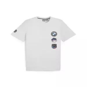 푸마 puma BMW MMS 개러지 크루 그래픽 반소매 티셔츠 - 실버미스트 625575-07