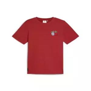 푸마 puma PUMA X ONE PIECE 그래픽 반소매 티셔츠 - 클럽레드 624665-24