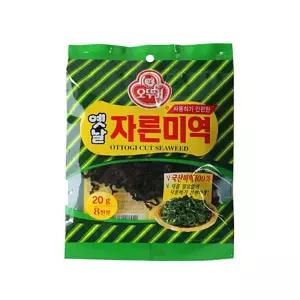 면 미역 식품 오뚜기 옛날자른미역20g 해조류 다시마 서치생활