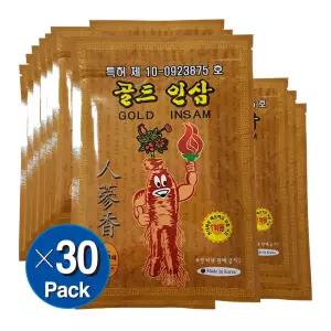 [유디플러스] 골드인삼 건강패드 25매입 30팩(총750매)