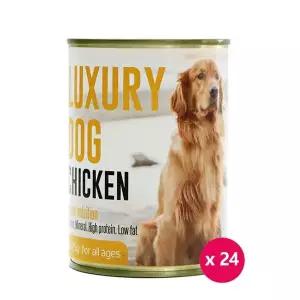 [NS홈쇼핑]럭셔리독 청크 375g x24개 닭고기 대용량 애견간식캔[35925205]