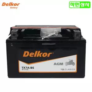 스즈키 어드레스125 넥스125 XVR125 델코 AGM 배터리 YTX7A-BS 12V6A STX7A 무료충전
