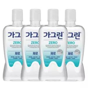 [무료배송] 가그린 제로 구강청결제 750ml x 4개+100ml